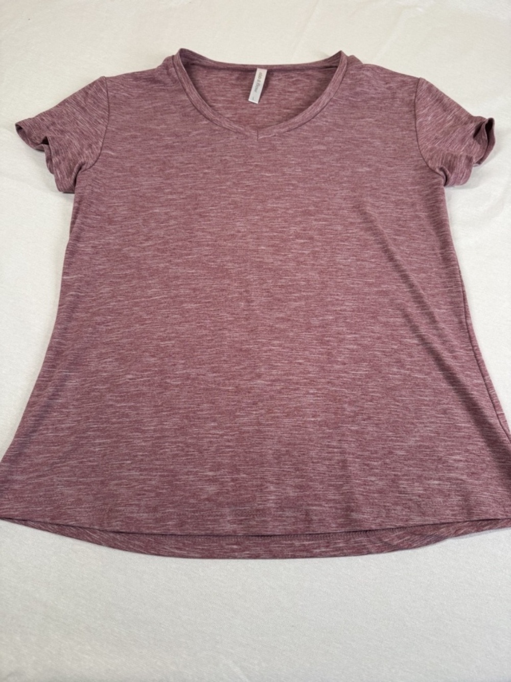 Share ebb & flow Women's V-Neck Athletic Shirt Size Large - Blush Pink